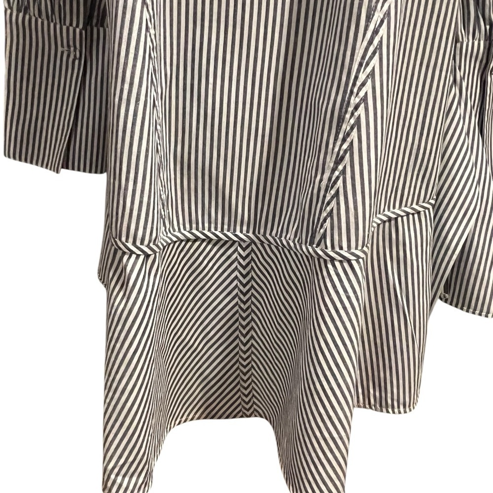 French Connection Black and White Striped Dress - Picture 8 of 11